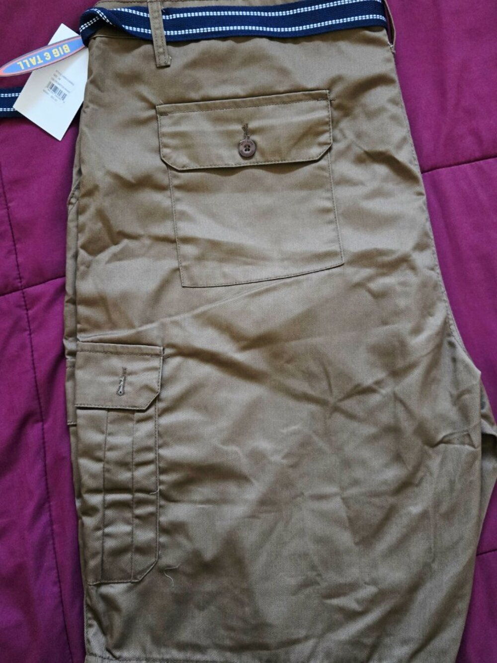 Big and Tall Huntington Beach Club Mens Cargo Shorts - Picture 4 of 6